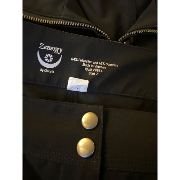 Zenergy by Chico’s 3-Pc Black Activewear Set – Jacket, Pants and Vest Sz L/XL - Picture 4 of 14
